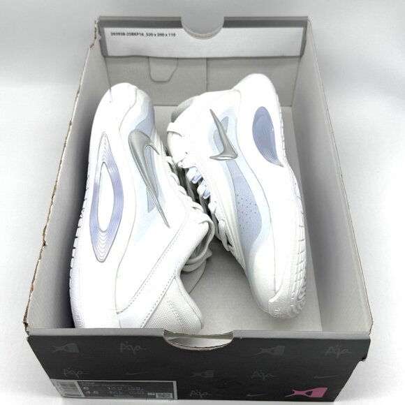 Nike Womens A'One Pearl White Shoes Sz 6 New FZ8605-100 Basketball - Picture 9 of 11